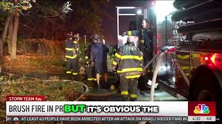 Brooklyn Brush Fire Firefighters Battle Blazing Threat [upl. by Aytak]