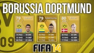 FIFA 13  Potential FIFA 14 Squads  Borussia Dortmund  ft Aubameyang Eriksen and Sokratis [upl. by Seftton584]