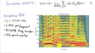 Shorttime Fourier Transform and the Spectogram [upl. by Leahcar]