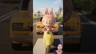 Labu bu chạy xe funnyshortsvideo [upl. by Idnir447]