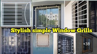 Stylish simple Window Grills  Letest window grill design 2024 grilldesign window desing [upl. by Eadahs]