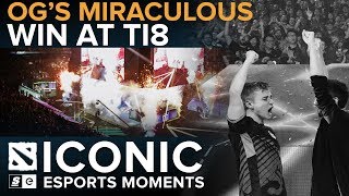 ICONIC Esports Moments OGs Miraculous Win at TI8 [upl. by Natividad]