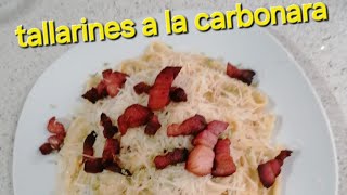 tallarines a la carbonara [upl. by Betteanne]