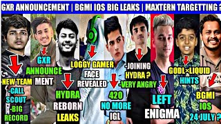 JONATHAN ON NEW ORG  MAXTERN ANGRY  BGMI IOS  LOGGY GAMER FACE REVEAL  GXR ANNOUNCEMENT  GODL [upl. by Noryv]