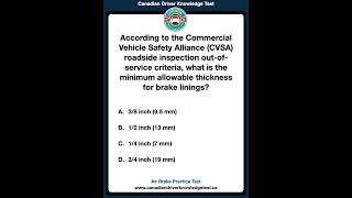 Air Brake Practice Test  Audio  Canadian Driver Knowledge Test canadiandrivingtest drivingtest [upl. by Adelia]