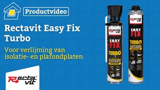 Rectavit Easy Fix Turbo voor het verlijmen van isolatieplaten en kleine platen [upl. by Suter]