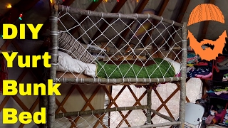 Making A Rustic Yurt Bunk Bed Part 1 [upl. by Ugo]