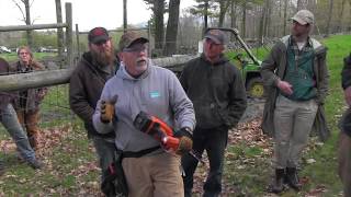 Wellscroft Fence Systems  New Cordless ST400i Stapler from StockAde  Deer Fence [upl. by Ecnarret]