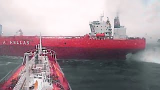 Biggest Ship Collisions and Mistakes Caught On Camera [upl. by Ldnek19]