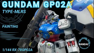 GP02A TYPE MLRS HGUC FULL PAINTED EP 27gundam bandai gunpla [upl. by Rozanne]