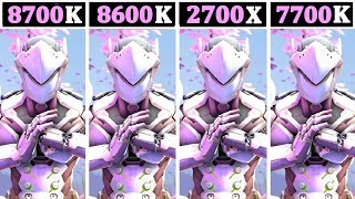 5Ghz 8700K vs 5Ghz 8600K vs 42Ghz 2700X vs 5Ghz 7700K  Tested 15 Games [upl. by Anemolif]