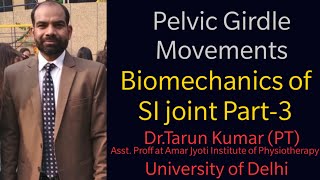 Pelvic Girdle movements  Biomechanics of SI joint part3 [upl. by Ahsienad706]