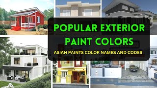 Popular Exterior Paint Color codes of year 2022 From Asian Paints [upl. by Lamahj855]