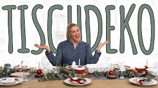 WEIHNACHTLICHE TISCHDEKO „WENIGER IST MEHRquot  WEIHNACHTSDEKO DIY [upl. by Oel]