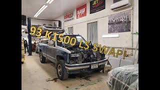 93 K1500 LS Swap Part 1 [upl. by Kazimir]