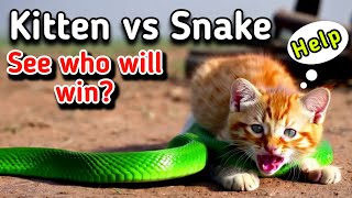 Kitten vs Snake  Fight to the Death [upl. by Grindlay]