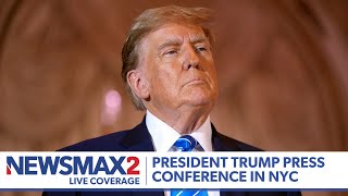 LIVE President Donald Trump Press Conference  NEWSMAX2 [upl. by Neelhtac]