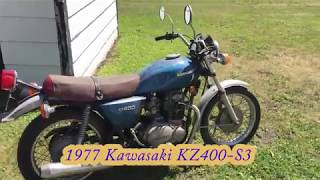 My Old 1977 Kawasaki KZ400S3 and Alexs First Ride [upl. by Ancilin]