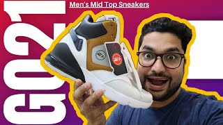 GO21🔥Mid Top Lace Up Mens Sneakers Unboxing amp Review  Rprichwear💥 [upl. by Annawoj]