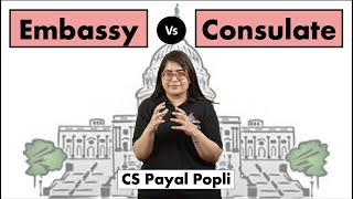 How Embassy is different from Consulate  Embassy  Consulate  Embassy vs Consulate [upl. by Sanburn]