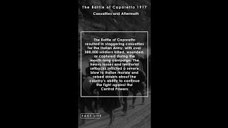 Facts About the Battle of Caporetto in WW1 Casualties amp Aftermath shorts [upl. by Fishbein]