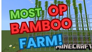 fully automatic bamboo farm in minecraft 2024 minecraft [upl. by Bicknell]