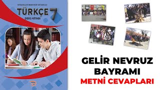 Gelir Nevruz Bayramı Metni Şiiri Cevapları 7 Sınıf Türkçe Sayfa 49 50 51 52 53 [upl. by Xylon]