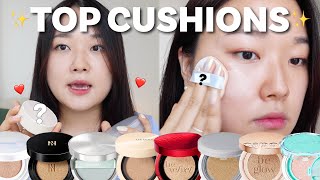 🔥MY TOP KBEAUTY CUSHIONS OF 2022 so far 🔥 [upl. by Nomyt]