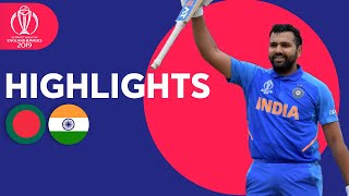 Rohit Hits Ton amp Bumrah Masterclass  Bangladesh vs India  Highlights  ICC Cricket World Cup 2019 [upl. by Alinoel419]