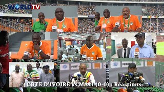 Abidjan  Réactions lors du Match Amical COTE DIVOIRE vs MALI 00 interrompu par une forte pluie [upl. by Labaw]