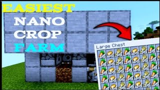 Easiest Nano Crop Farm 121 Minecraft Bedrock Edition [upl. by Akira700]