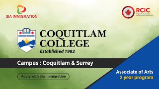 Coquitlam College  Coquitlam amp Surrey  Apply with Sia Immigration [upl. by Esekram]