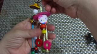 paso a paso de como hacer un llavero con botones y cintasStep by step how to make a keychain with [upl. by Leeann235]