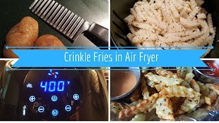 Crinkle Fries in Air Frier [upl. by Oiziruam]