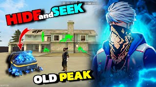 Playing Hide amp Seek In Old Peak 😱 Impossible Challenge 😊  Garena free fire [upl. by Aicitel]