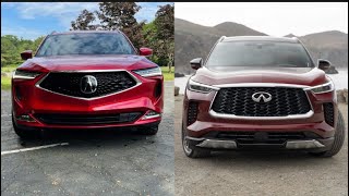 2024 Acura MDX vs Infinity QX60  Full comparison [upl. by Saeger]