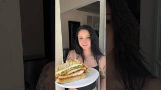 Three Cheese Chicken Cutlet on Garlic Bread sandwich cooking chicken [upl. by Yttig]