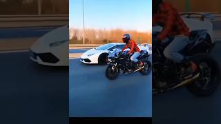 Ninja H2R Vs Lamborghini Drag Race😈shortstrendingninjahninjah2rh2rlamborghiniManojDeyrace [upl. by Isola]