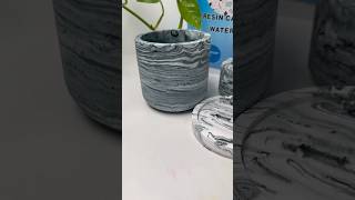 You must try this marble effect technique with eco resinecoresin jesmonite diycraft [upl. by Prudie531]