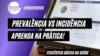 Prevalência e Incidência COM EXEMPLOS  Estatística na Saúde [upl. by Unders959]