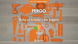 Byta ut brädor i ett trägolv  Pergotutorial [upl. by Dorahs]