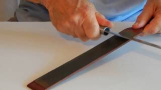 Knife Sharpening Kitchen Paddle Strop [upl. by Woodberry]