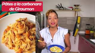 PÂTES a la carbonara de GIRAUMON ou POTIRON [upl. by Anavrin]