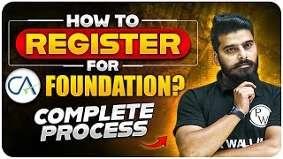 How to Register For CA Foundation  CA Foundation Registration Complete Process  CA Wallah by PW [upl. by Amihsat]