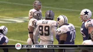 Madden NFL 10 PS3  Oakland Raiders vs Dallas Cowboys  Thanksgiving [upl. by Leanor]