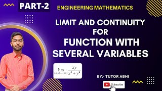 Continuity For Function With Several Variables  Calculus M3 Engineering Mathematics TutorAbhi [upl. by Amehsat644]