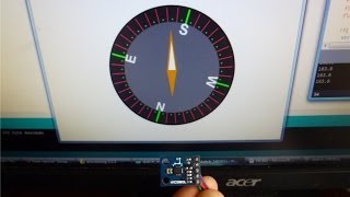 HMC5883L Triple Axis Magnetometer with Processing [upl. by Kariotta]