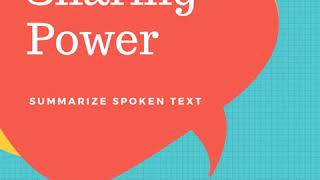 Sharing Power  Summarize Spoken Text  PTE King [upl. by Maxey365]