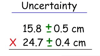 Uncertainty  Multiplication and Division [upl. by Rebna]