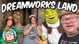 Universal Studios Media Preview  DreamWorks Land Full Tour Brand New Nighttime Show CineSational [upl. by Akcir479]